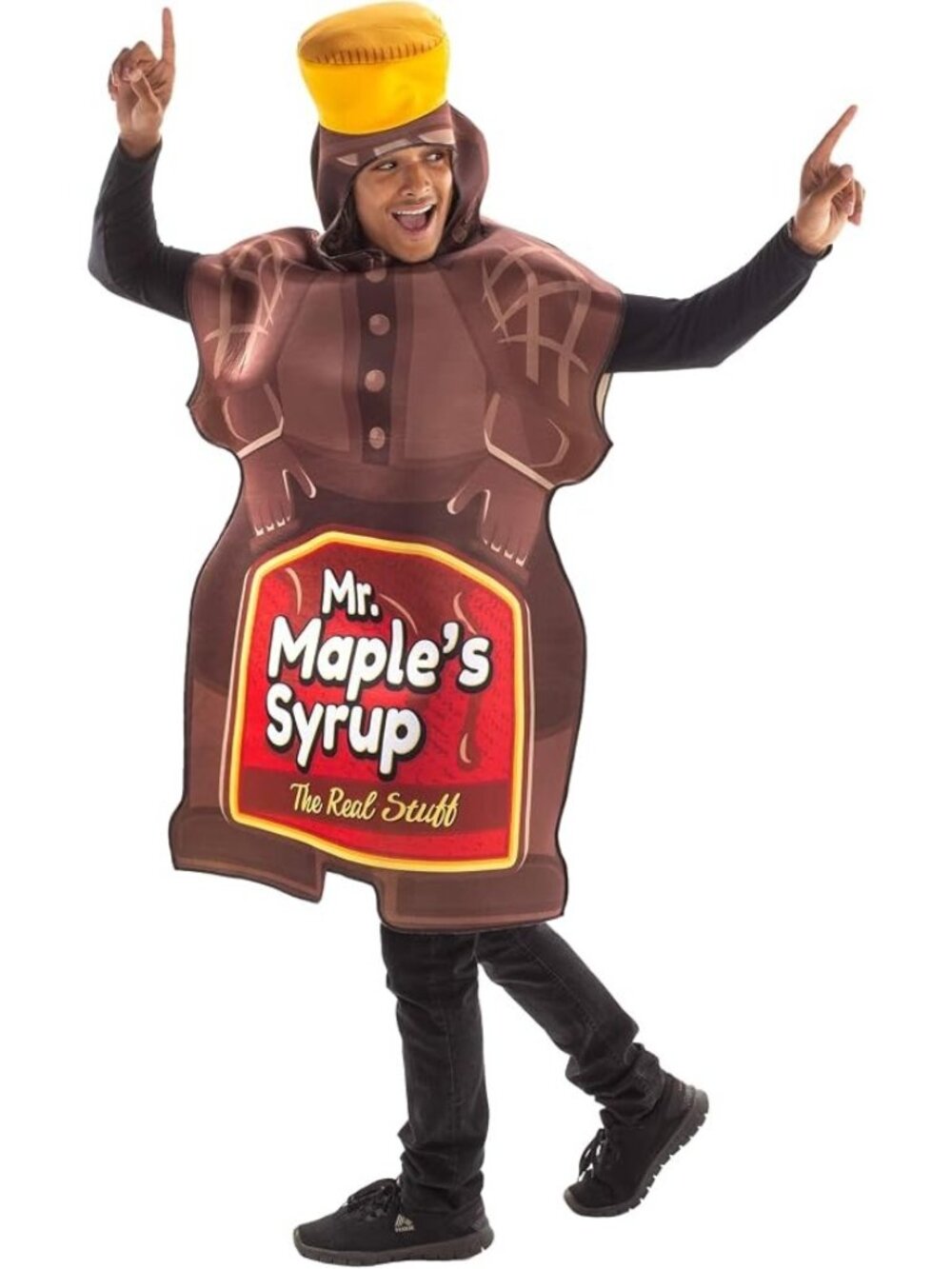Hauntlook Mr Maple Syrup Bottle Halloween Costume One Size Includes Bodysuit NEW